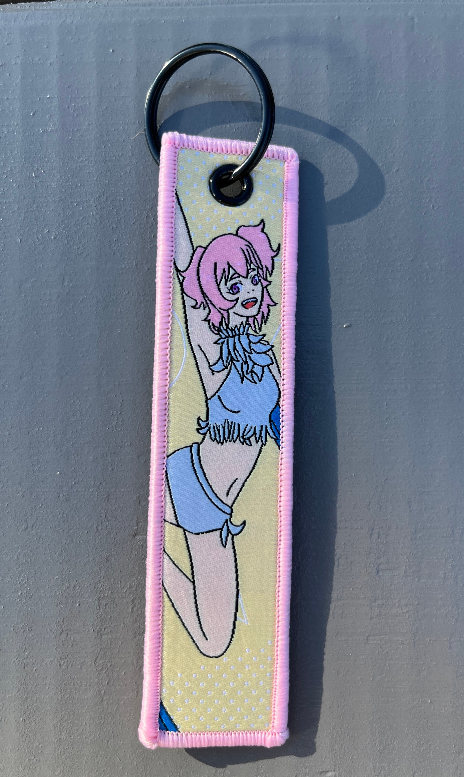SP00185 - Sleutelhanger - Aerial Silk - Anime - Geel