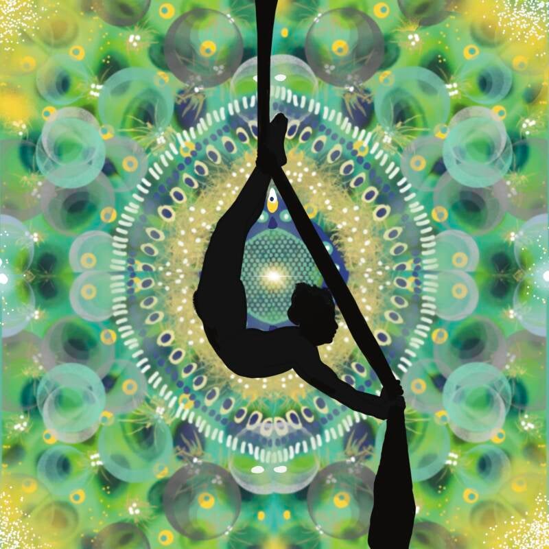 SP00100 PAAS Caleidoscoop Silk Green - Download