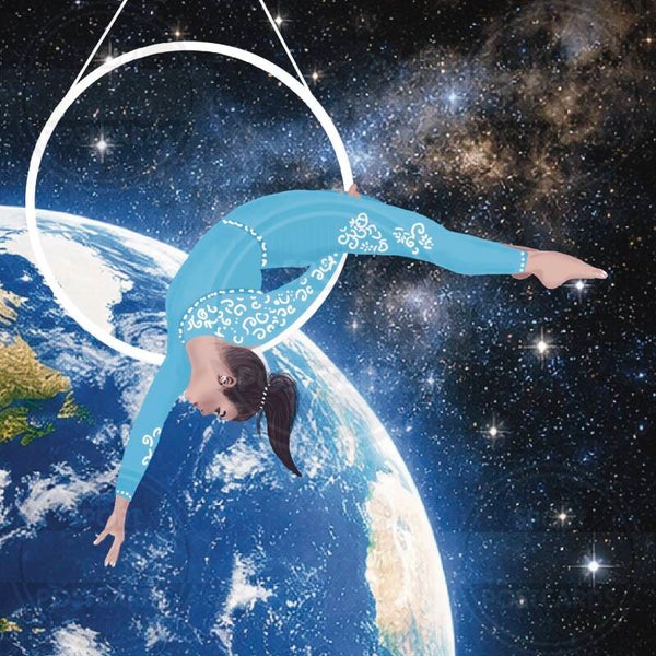 SP00207 Kaart PAAS Universe Earth & Aerial Hoop