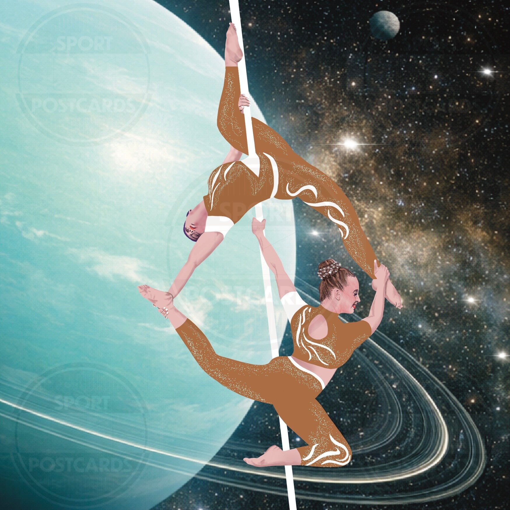 SP00209 Sticker PAAS Universe Uranus & Duo Flying Pole