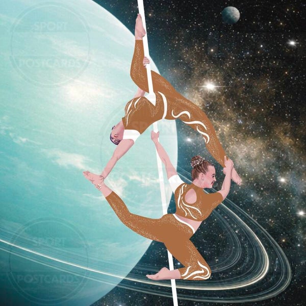 SP00209 Kaart PAAS Universe Uranus & Duo Flying Pole