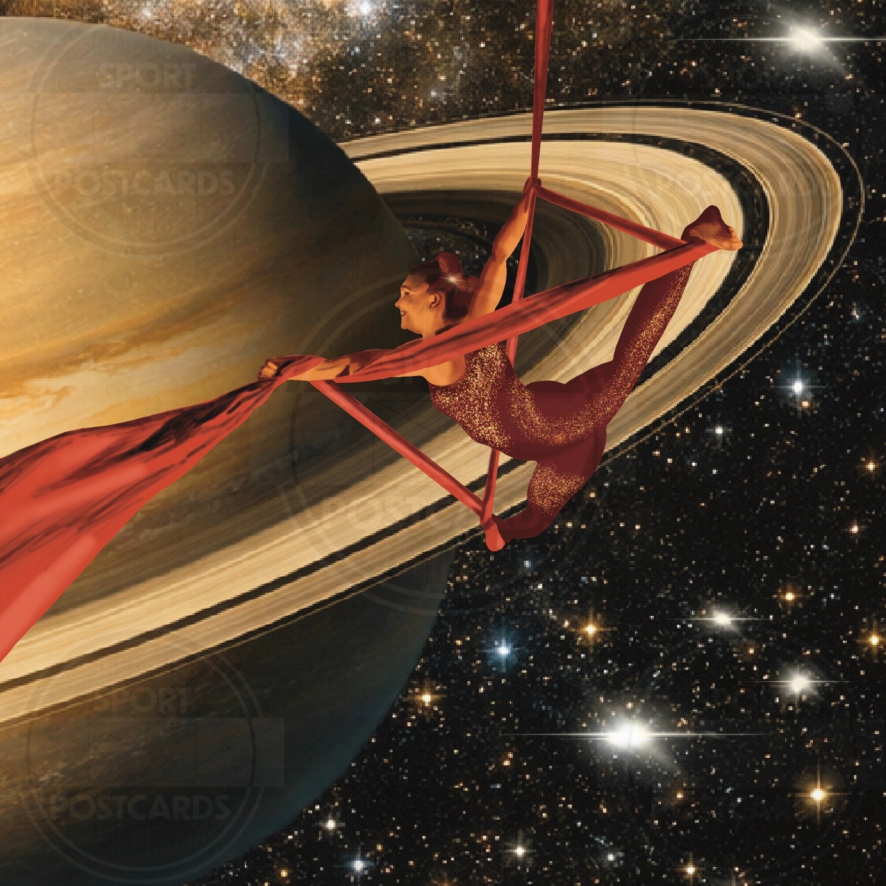 SP00211 Sticker PAAS Universe Saturnus & Aerial Silk