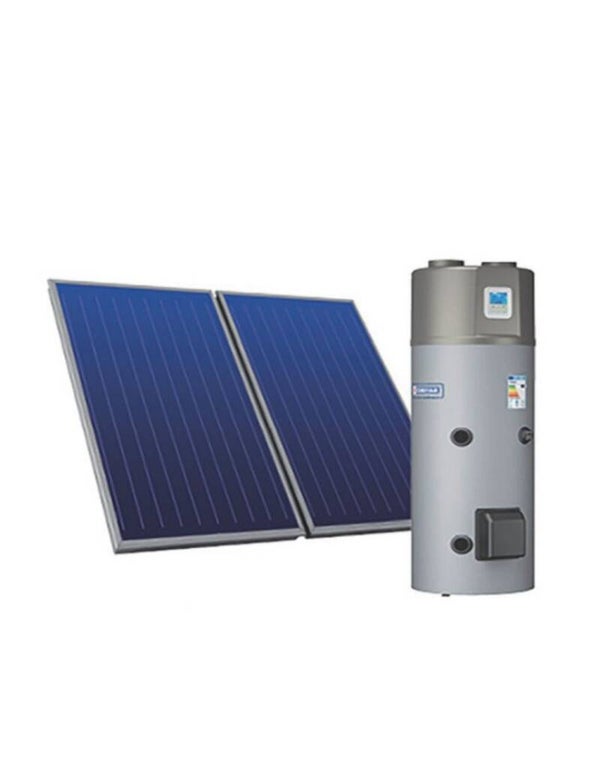 SISTEMA SOLARE CORDIVARI CON BOLLITORE A POMPA DI CALORE BOLLYTERM HP1 - 2 COLLETTORI - 200 LITRI - STRUTTURA TETTO PIANO