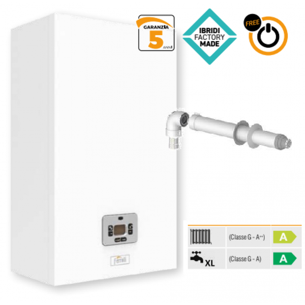 Caldaia a condensazione 24 Kw Ferroli Bluehelix Theta 24C