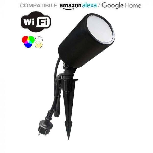 LAMPADA 7W PICCHETTO RGB+BIANCO 3IN1 COMPATIBILE AMAZON ALEXA GOOGLE HOME