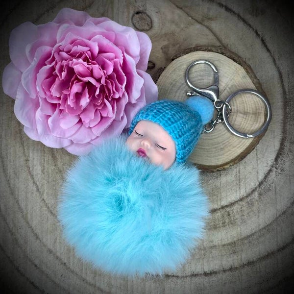 Porte-clefs fantaisie en acier inoxydable