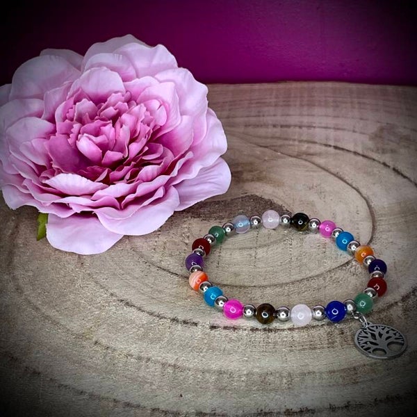 Bracelet en pierres naturelles "7 chakras"