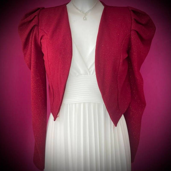 Boléro à paillettes avec épaulettes – Brillez avec élégance