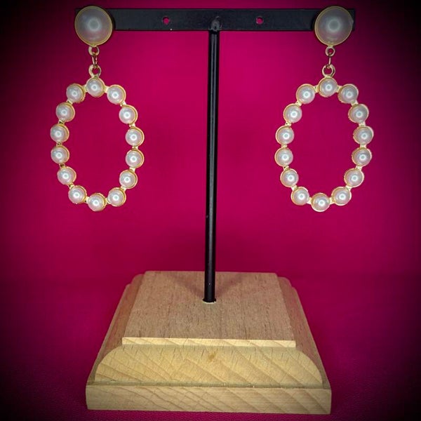 Boucles d’oreilles Cérémonie – Strass & Perles