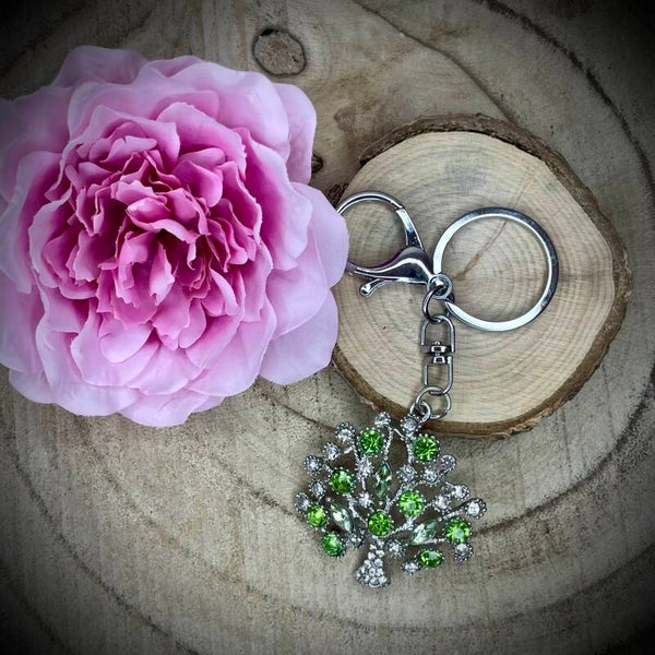 Porte-clefs fantaisie en acier inoxydable
