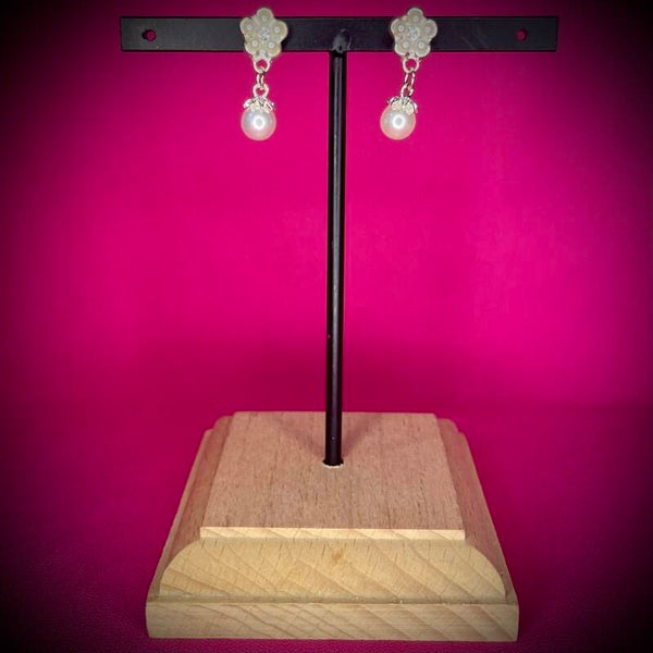 Boucles d’oreilles Cérémonie – Strass & Perles