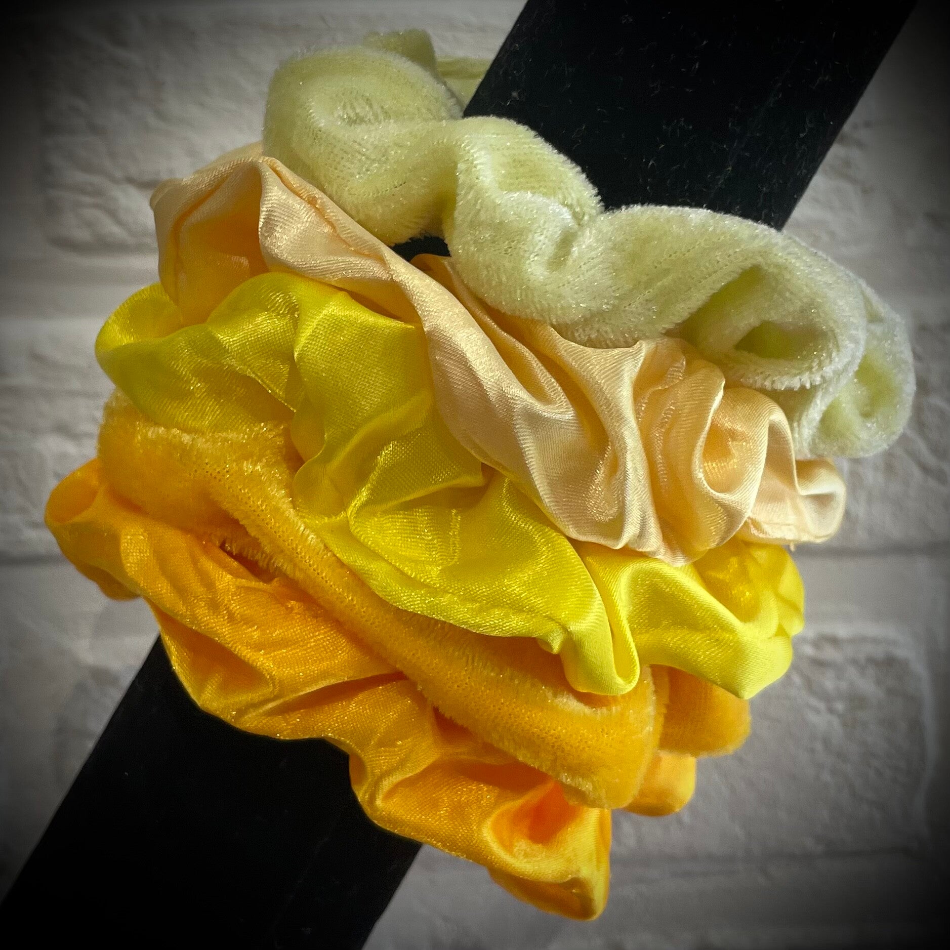 Lot de 5 chouchous satinés & velours