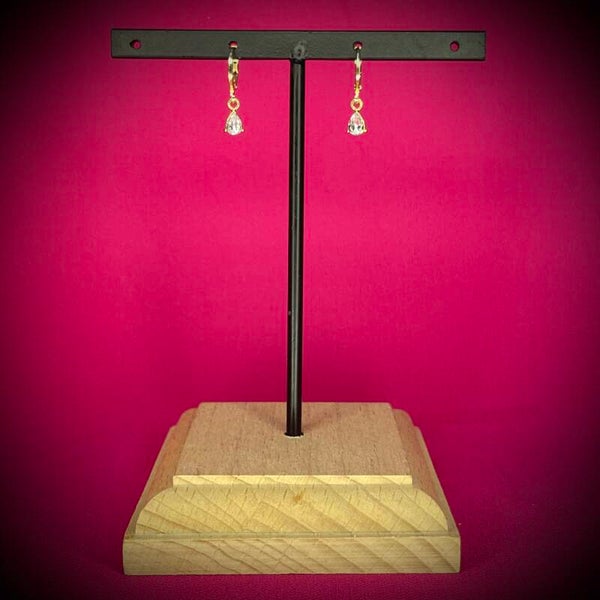 Boucles d’oreilles en acier inoxydable doré – Motif raffiné