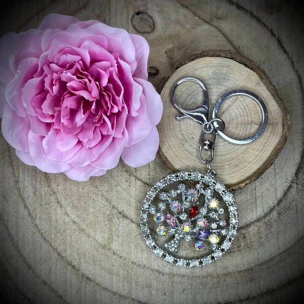 Porte-clefs fantaisie en acier inoxydable