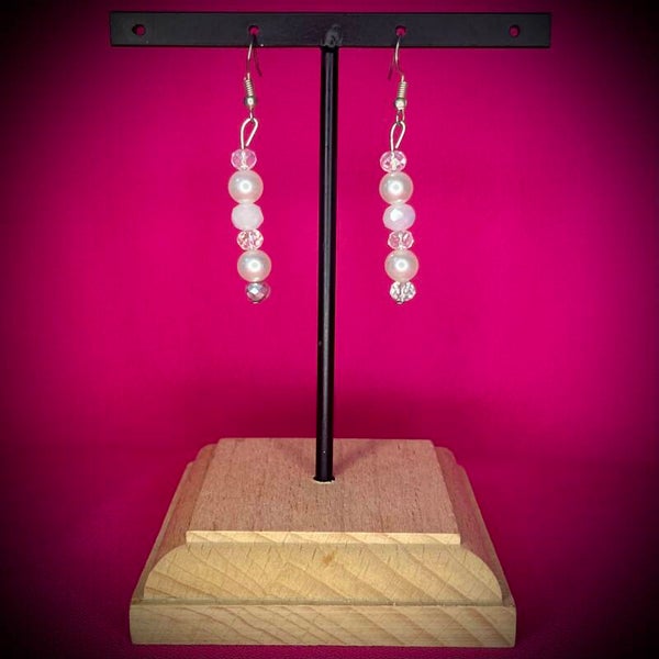 Boucles d’oreilles Cérémonie – Strass & Perles