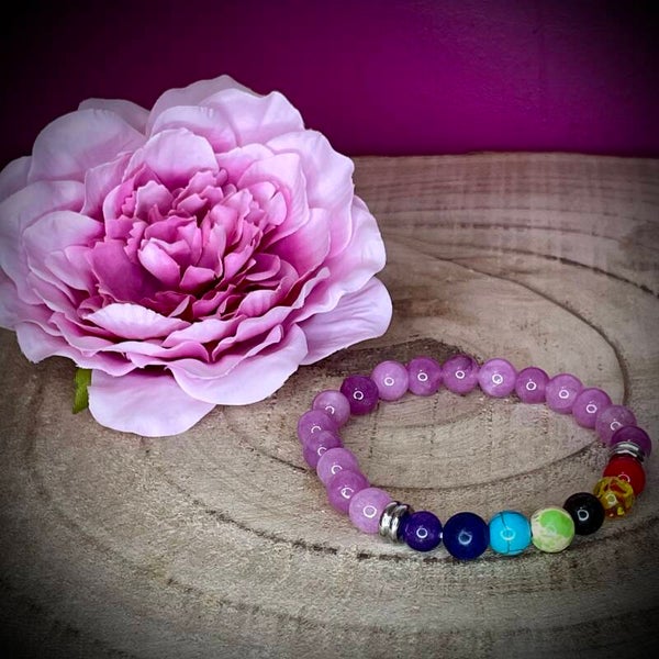 Bracelet en pierres naturelles "7 chakras"