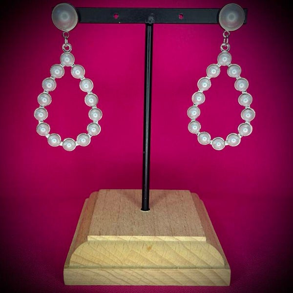 Boucles d’oreilles Cérémonie – Strass & Perles
