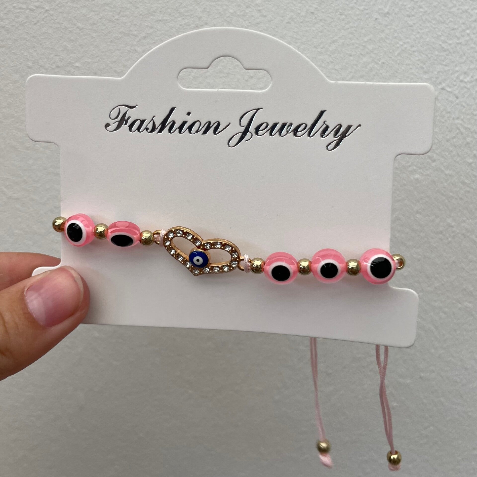 Bracelet fantaisie ajustable anti mauvais oeil