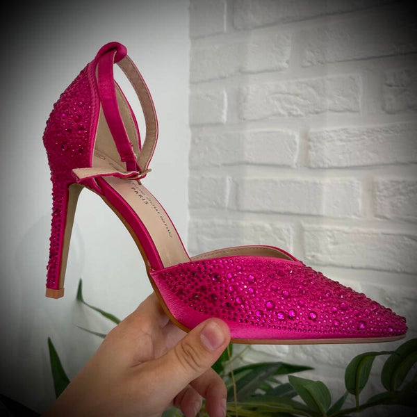 Chaussures à talons rose
