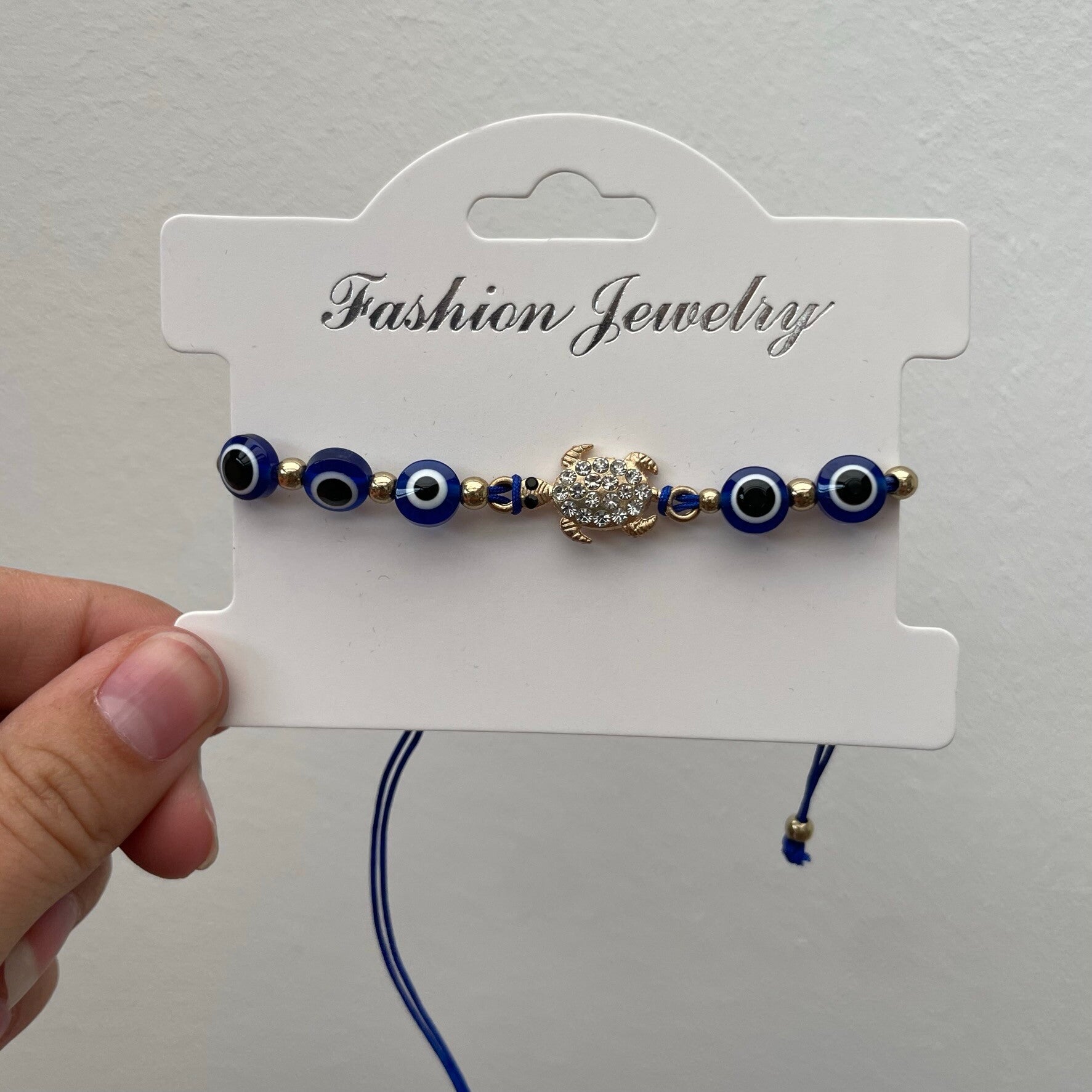 Bracelet fantaisie ajustable anti mauvais oeil