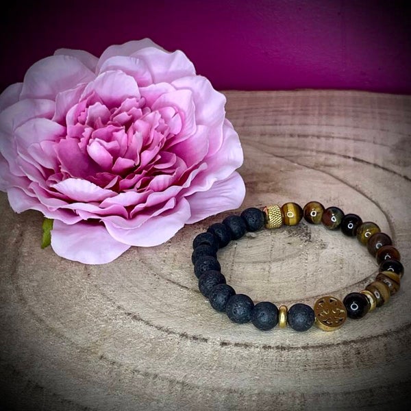 Bracelet en pierres "œil du tigre"