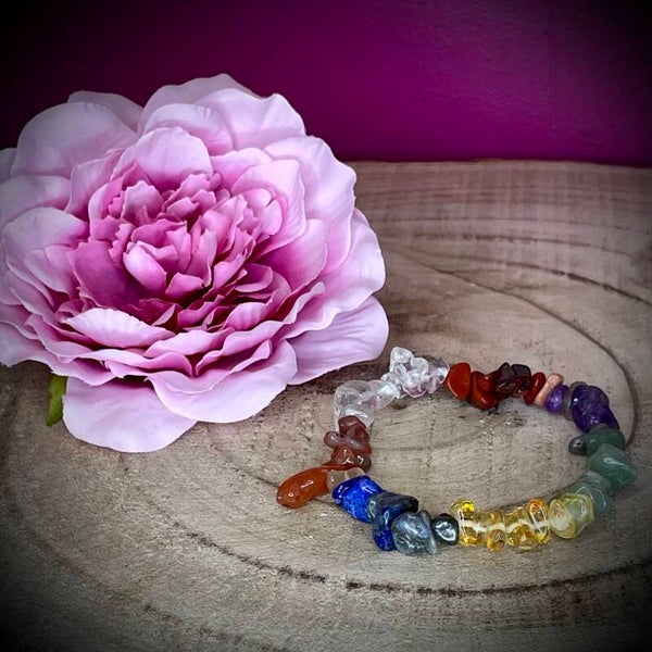 Bracelet en pierres naturelles "7 chakras"