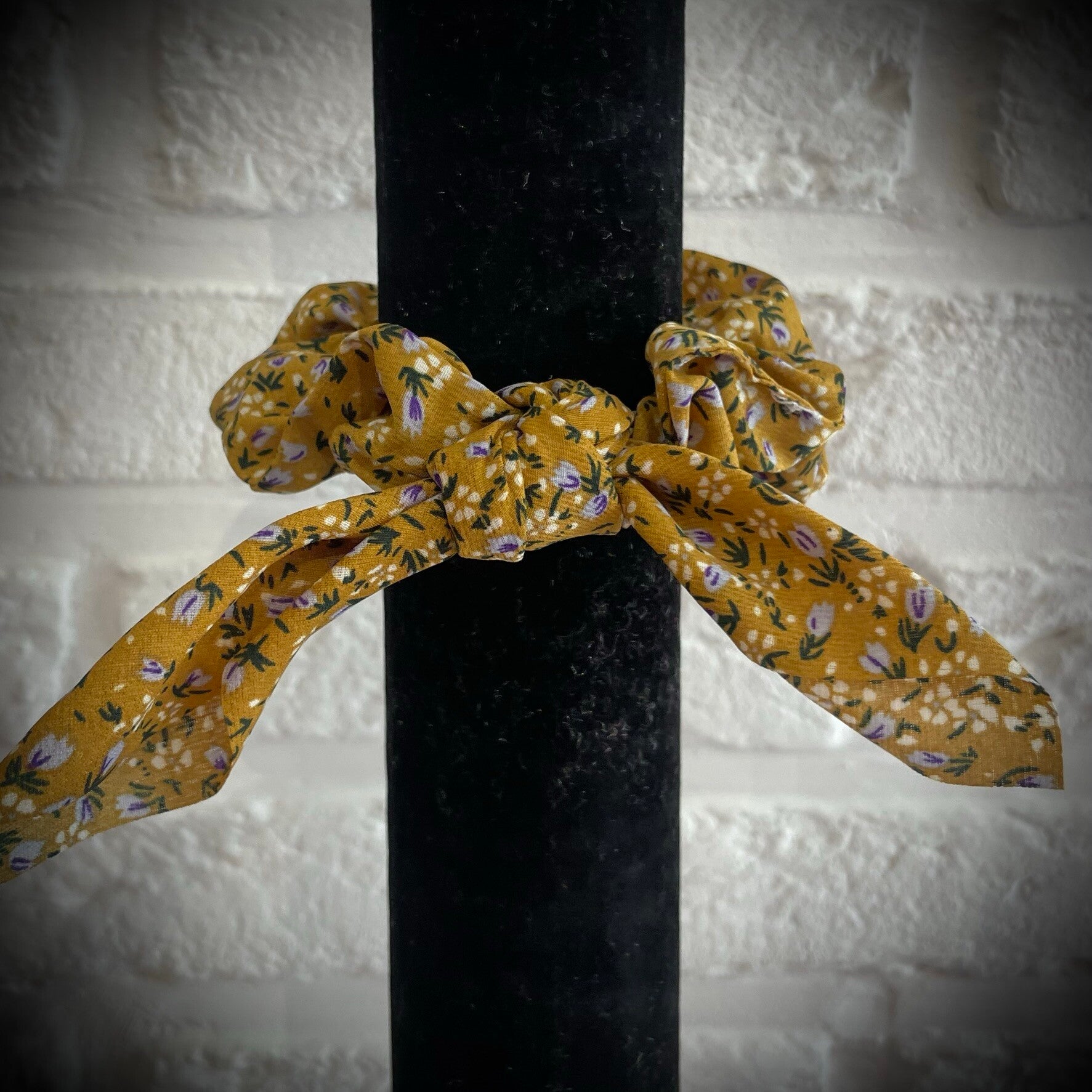 Chouchou individuel en satin avec nœud