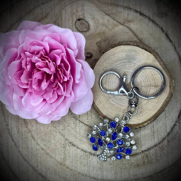 Porte-clefs fantaisie en acier inoxydable