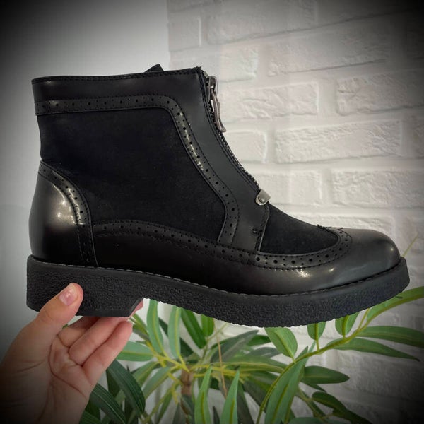 Bottines Anna noire avec fermeture