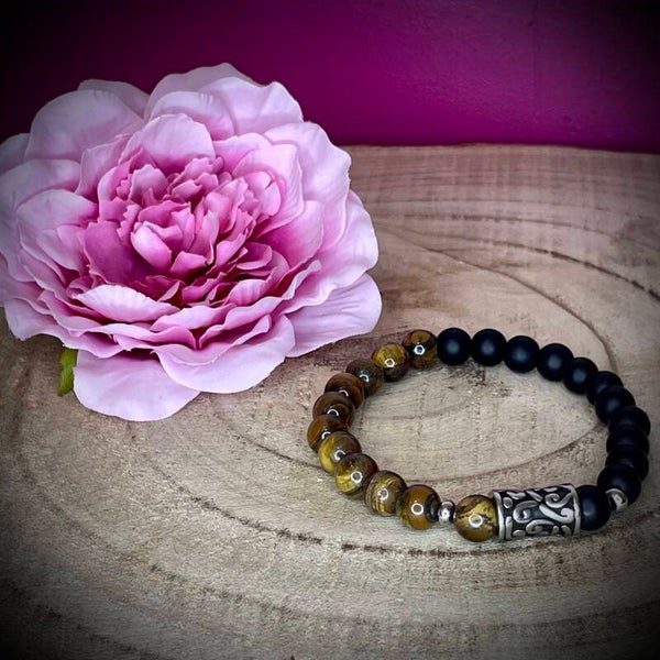 Bracelet en pierres "œil du tigre"