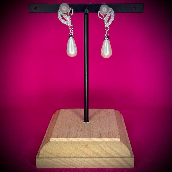 Boucles d’oreilles Cérémonie – Strass & Perles