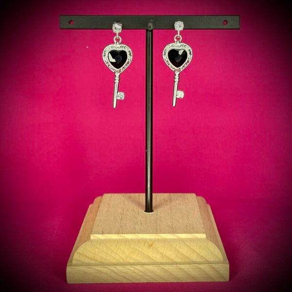Boucles d’oreilles en acier inoxydable argenté – Motif raffiné