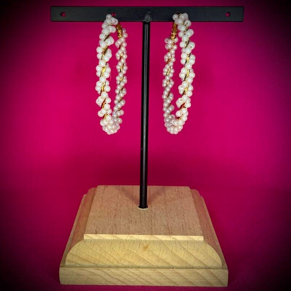 Boucles d’oreilles Cérémonie – Strass & Perles