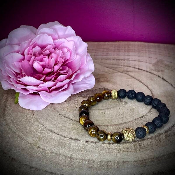Bracelet en pierres "œil du tigre"