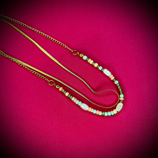 Collier Cérémonie – Strass & Perles