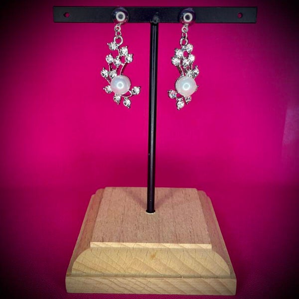 Boucles d’oreilles Cérémonie – Strass & Perles