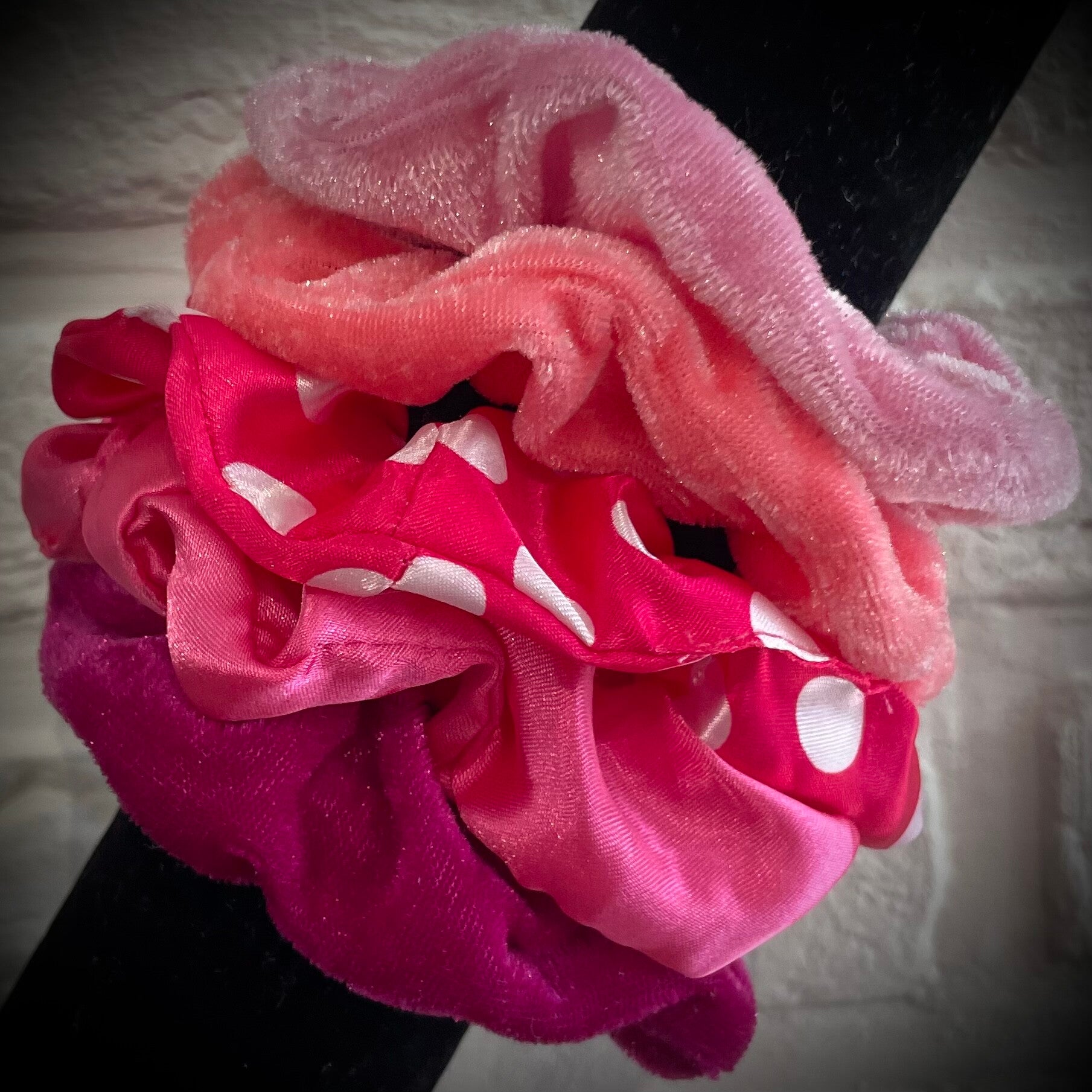 Lot de 5 chouchous satinés & velours