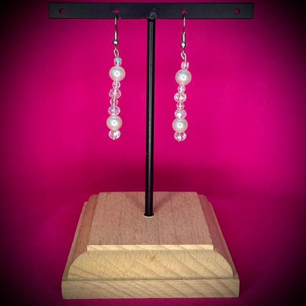 Boucles d’oreilles Cérémonie – Strass & Perles