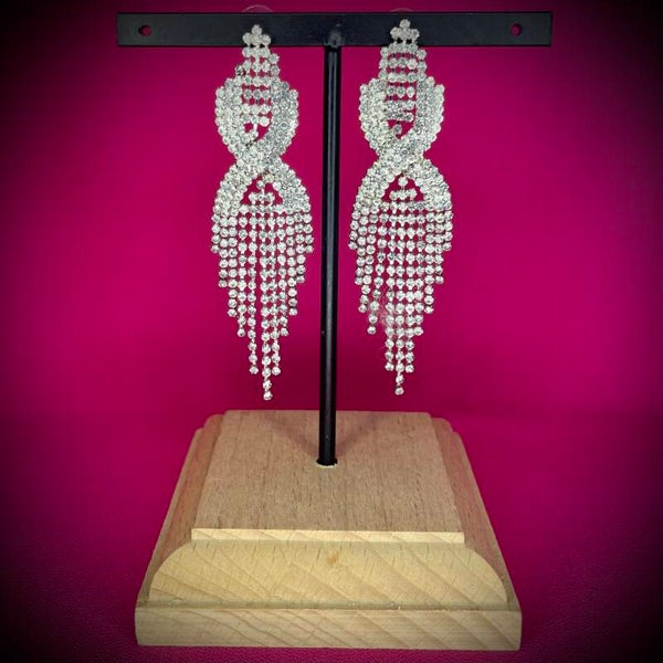 Boucles d’oreilles Cérémonie – Strass & Perles