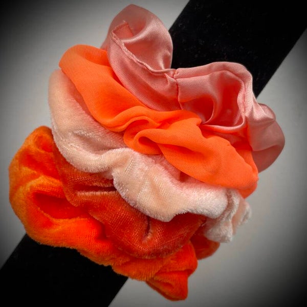 Lot de 5 chouchous satinés & velours