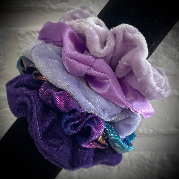 Lot de 5 chouchous satinés & velours