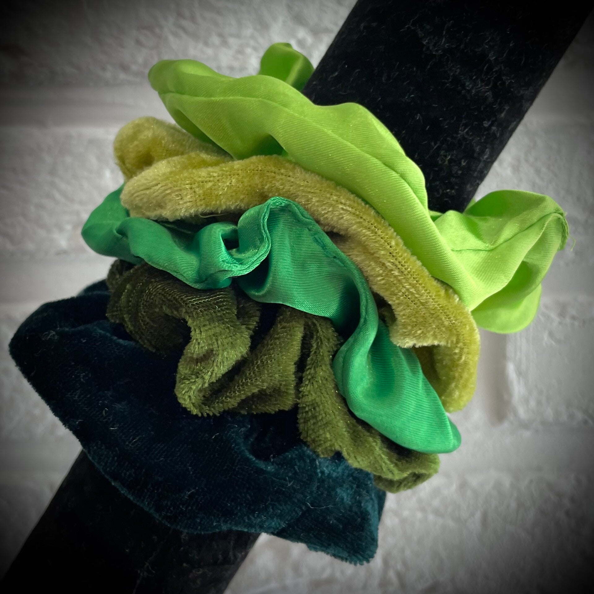 Lot de 5 chouchous satinés & velours