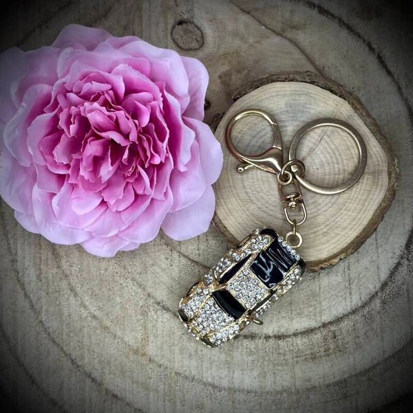 Porte-clefs fantaisie en acier inoxydable