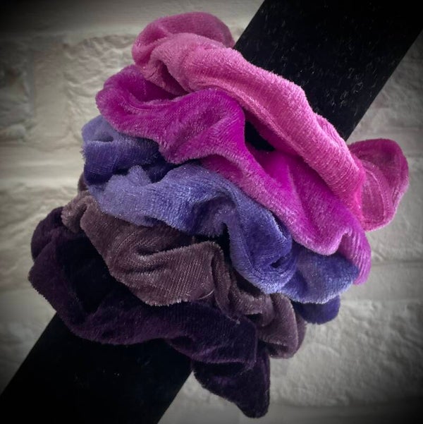 Lot de 5 chouchous satinés & velours