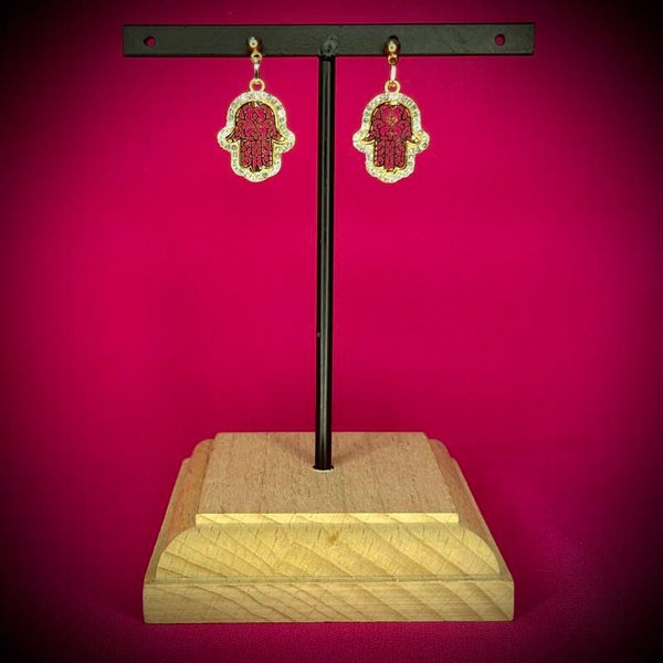 Boucles d’oreilles en acier inoxydable doré – Motif raffiné