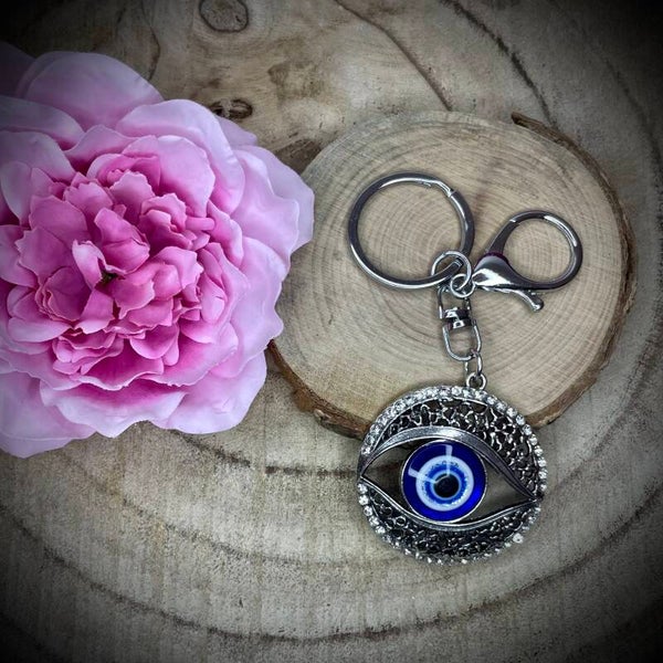 Porte-clefs fantaisie en acier inoxydable
