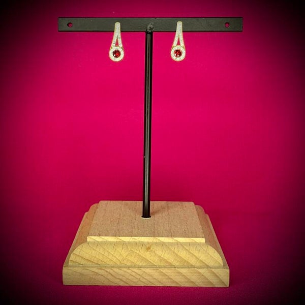 Boucles d’oreilles en acier inoxydable doré – Motif raffiné
