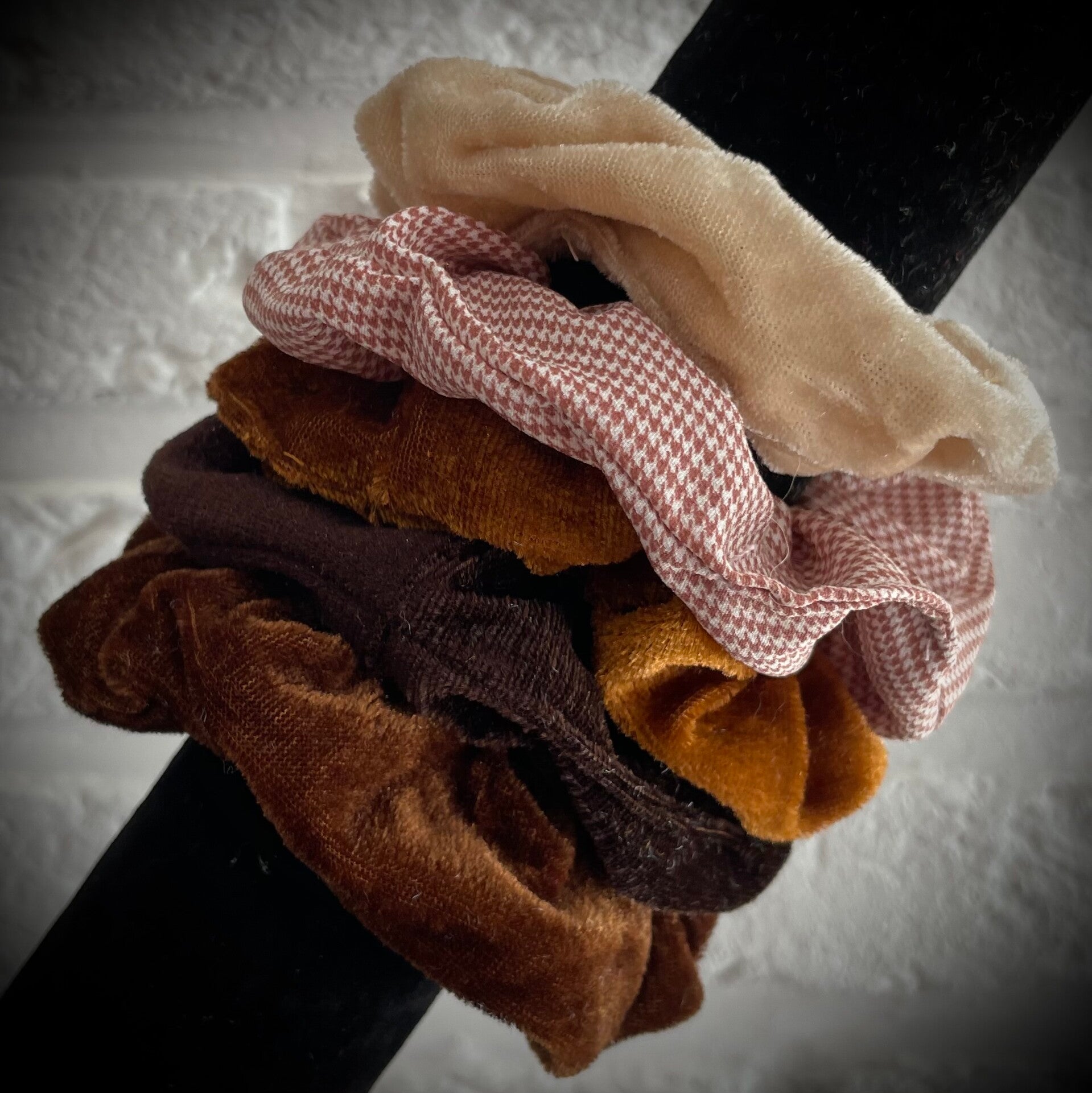 Lot de 5 chouchous satinés & velours