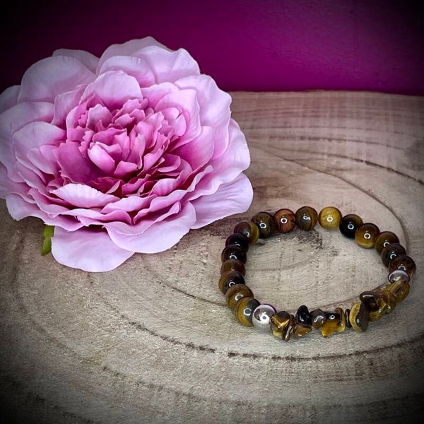 Bracelet en pierres "œil du tigre"