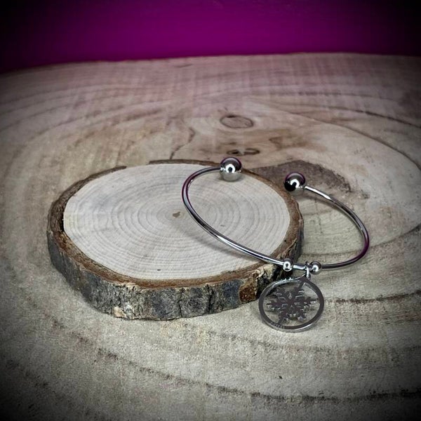 Bracelet réglable en acier inoxydable – Motifs élégants & strass scintillants